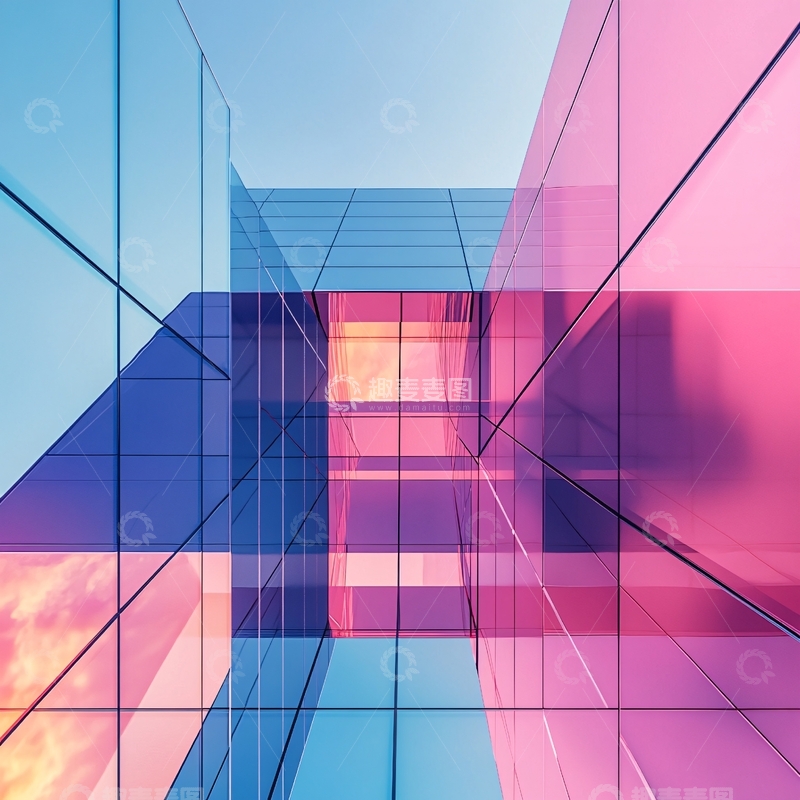 高清大图下载【趣麦麦图】炫彩立体透视