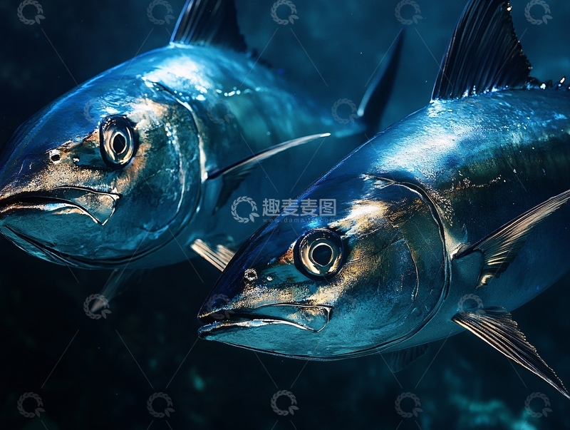 高清大图下载【趣麦麦图】鱼群特写壁纸