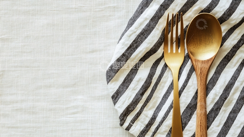 高清大图下载【趣麦麦图】木制刀叉