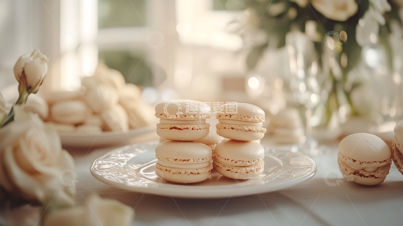 高清大图下载【趣麦麦图】阳光午后马卡龙