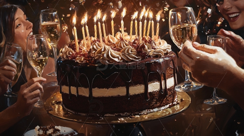 高清大图下载【趣麦麦图】成人生日宴会1