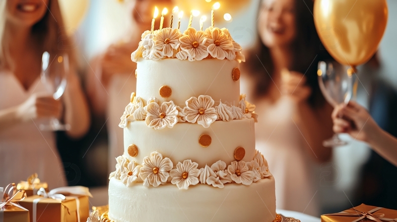 高清大图下载【趣麦麦图】橙色生日主题