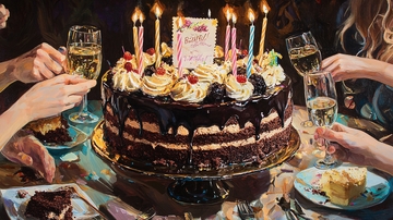 成人生日宴会