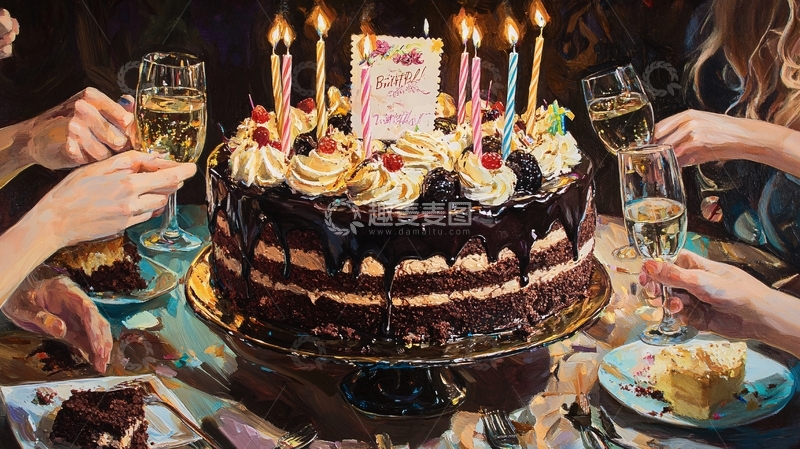 高清大图下载【趣麦麦图】成人生日宴会