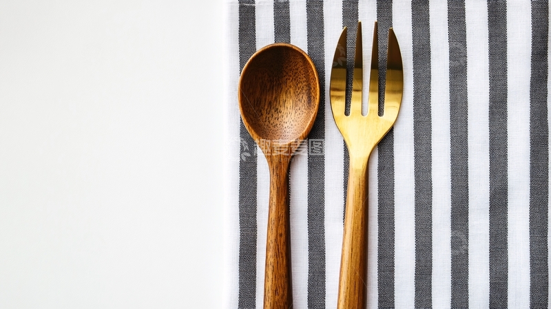 高清大图下载【趣麦麦图】榉木餐具1