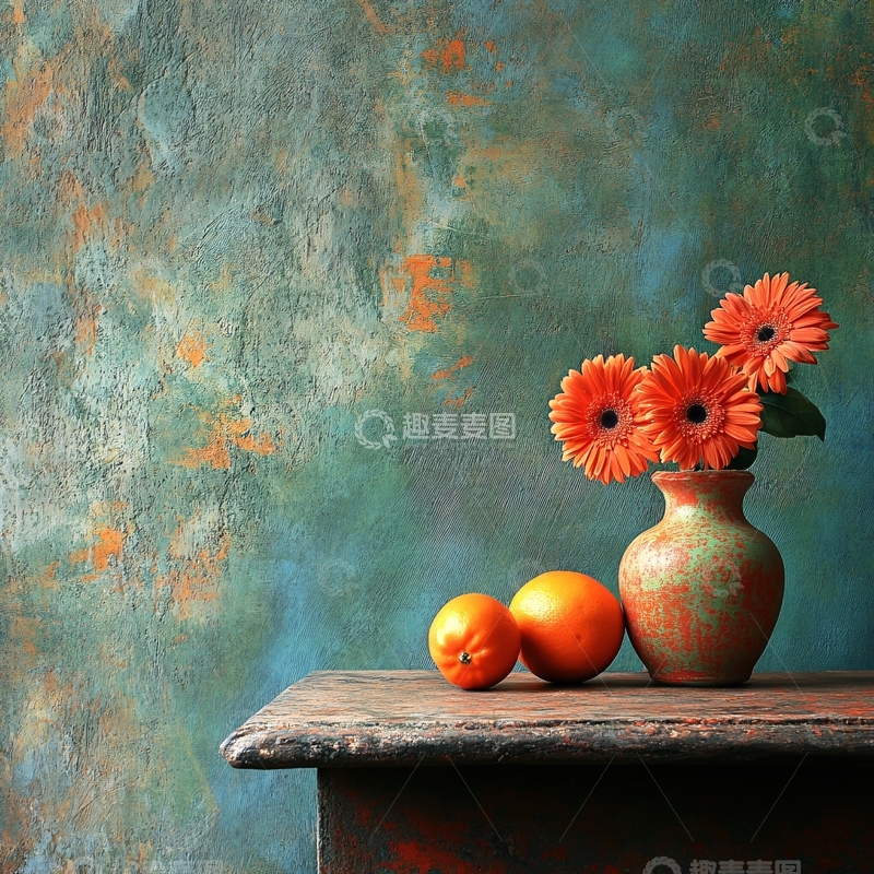 高清大图下载【趣麦麦图】墙下静物