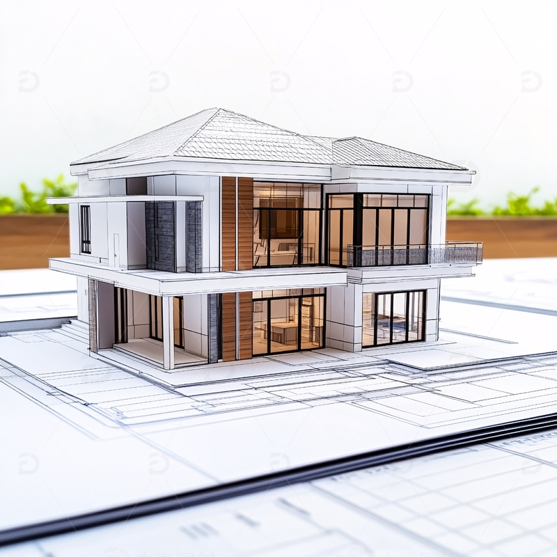 高清大图下载【趣麦麦图】房屋建筑模型