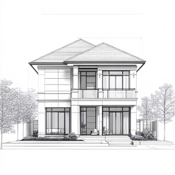 新中式别墅自建房建筑1