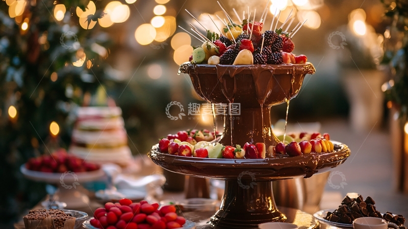 高清大图下载【趣麦麦图】室外甜品台