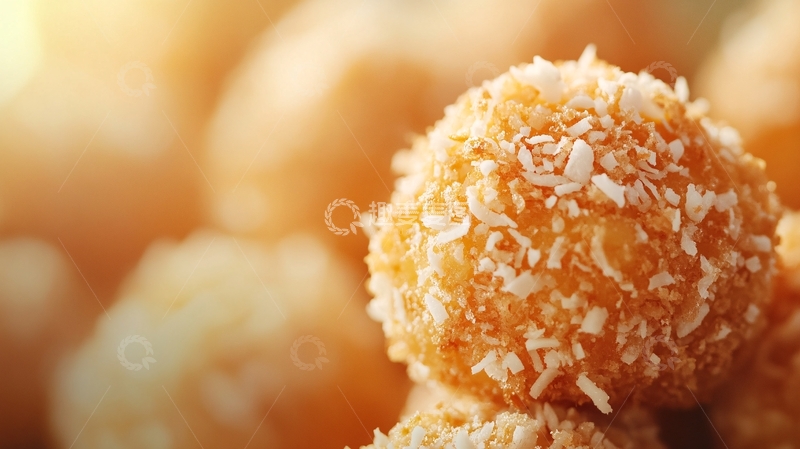 高清大图下载【趣麦麦图】芝麻球广告