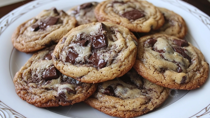 高清大图下载【趣麦麦图】巧克力片曲奇1