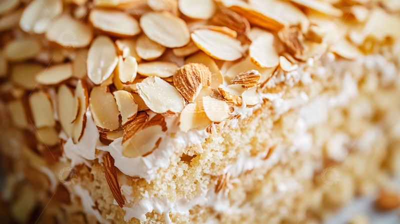 高清大图下载【趣麦麦图】手工杏仁薄片