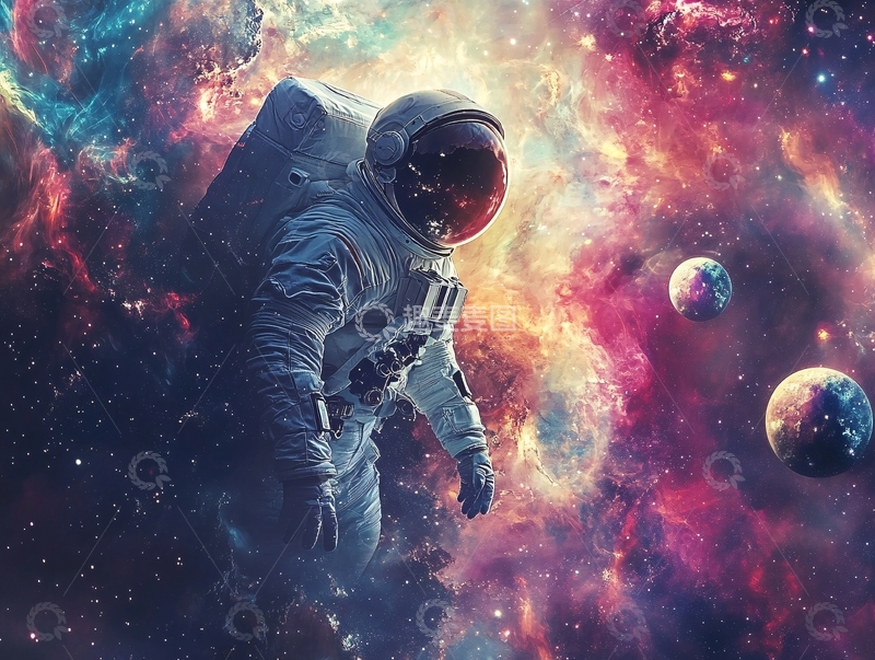 高清大图下载【趣麦麦图】星球宇航员壁纸2