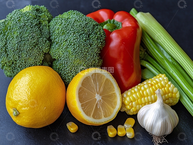 高清大图下载【趣麦麦图】清爽时蔬健康蔬菜