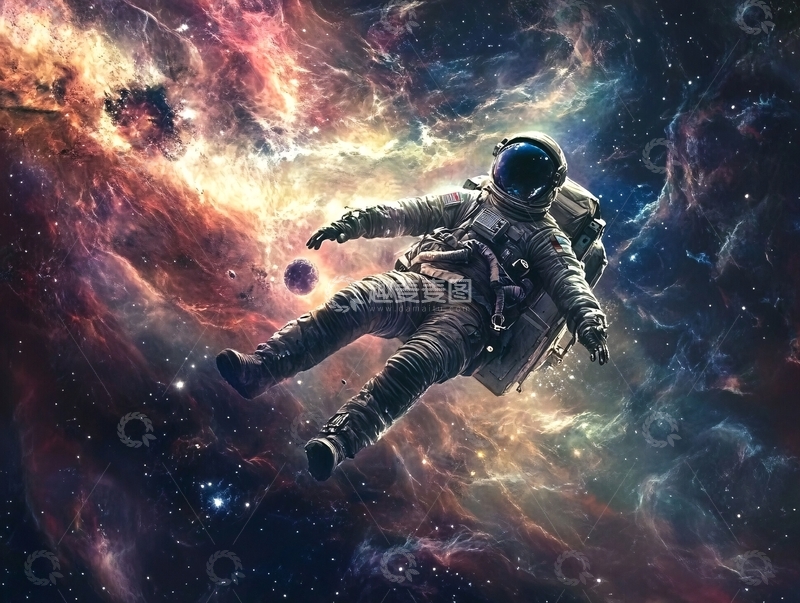 高清大图下载【趣麦麦图】星球宇航员壁纸3