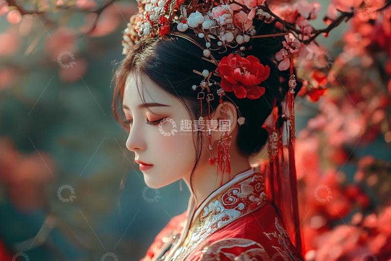 高清大图下载【趣麦麦图】古风新娘2