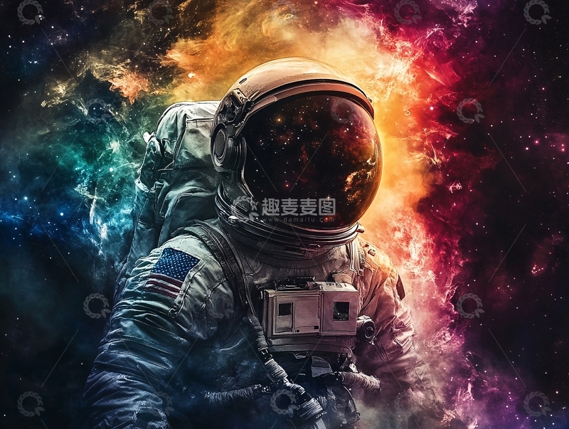 高清大图下载【趣麦麦图】星球宇航员壁纸4