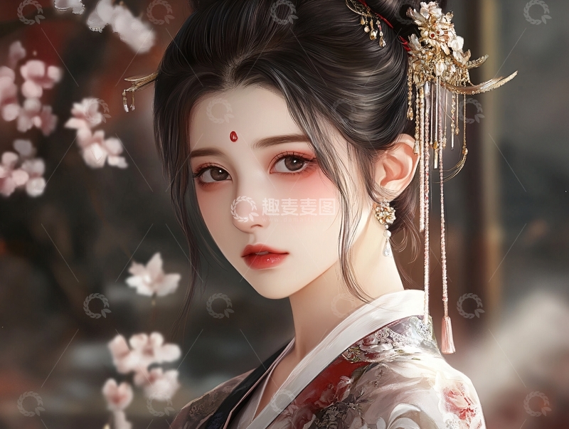 高清大图下载【趣麦麦图】板绘人像1