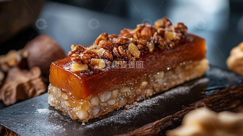 高清大图下载【趣麦麦图】坚果蜂蜜面包