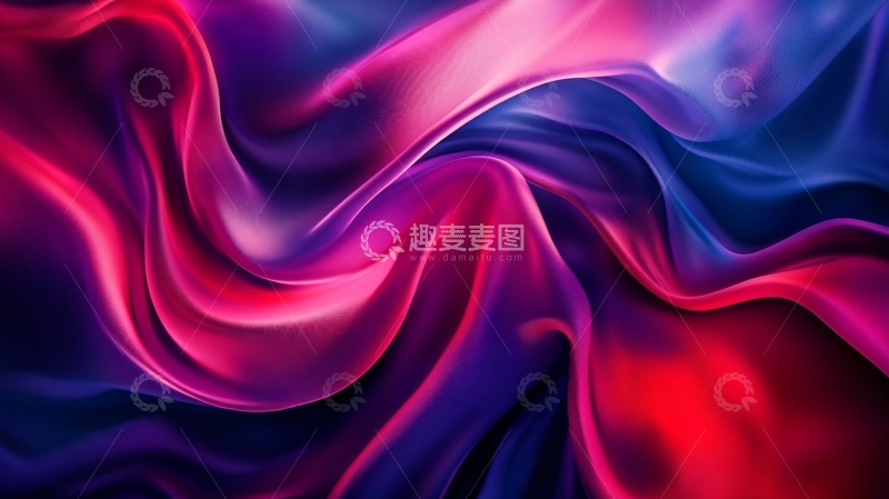 高清大图下载【趣麦麦图】炫彩丝绸背景