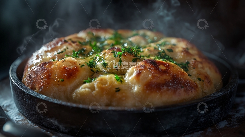 高清大图下载【趣麦麦图】精美铁板葱煎包