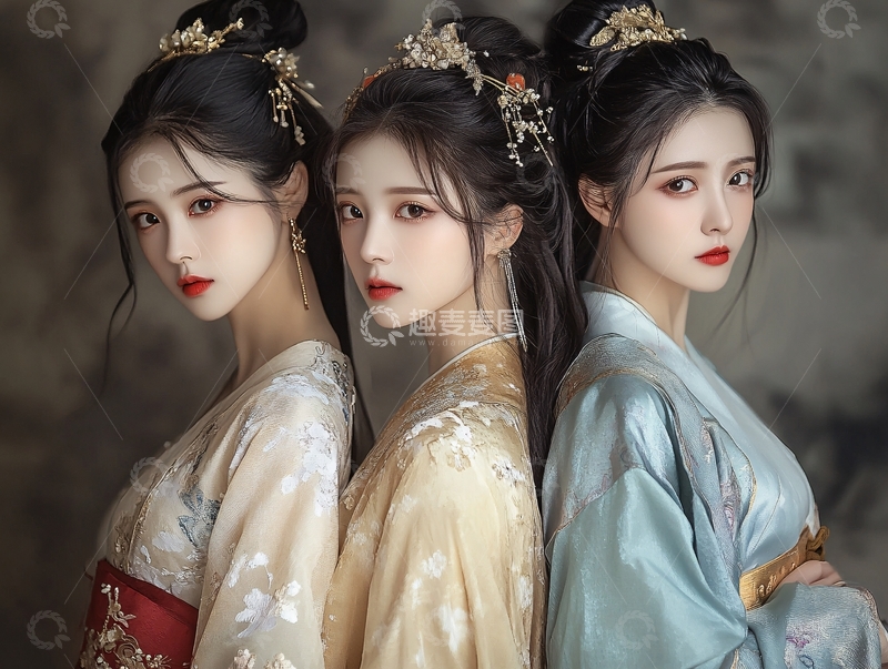 高清大图下载【趣麦麦图】汉服拍照化妆