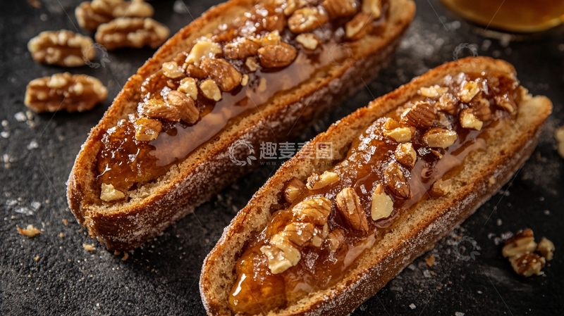 高清大图下载【趣麦麦图】果仁蜜饼