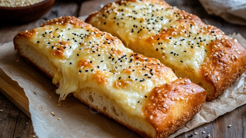 高清大图下载【趣麦麦图】肉松芝士面包