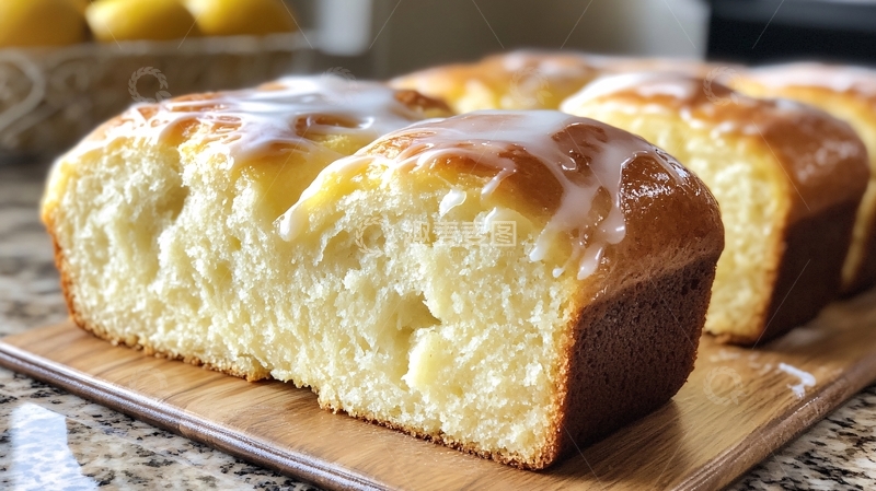 高清大图下载【趣麦麦图】黄桃芝士面包