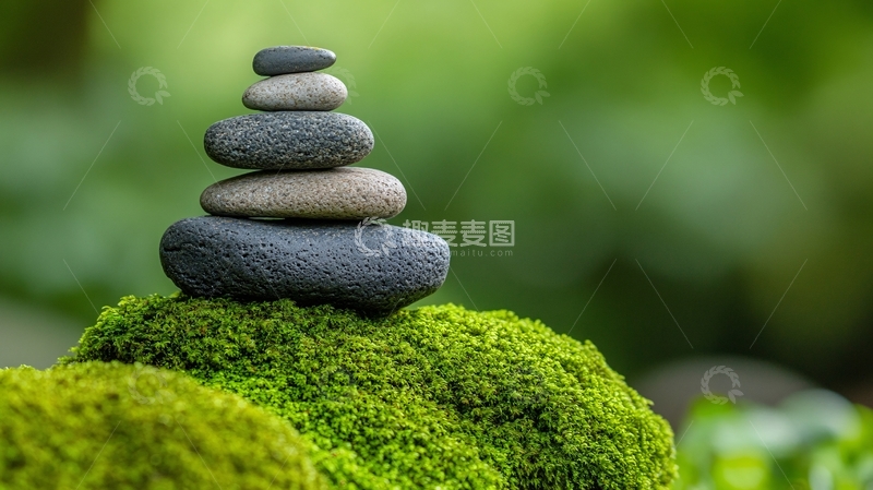 高清大图下载【趣麦麦图】禅意石庭