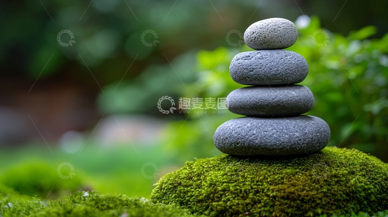 高清大图下载【趣麦麦图】枯山水禅宗