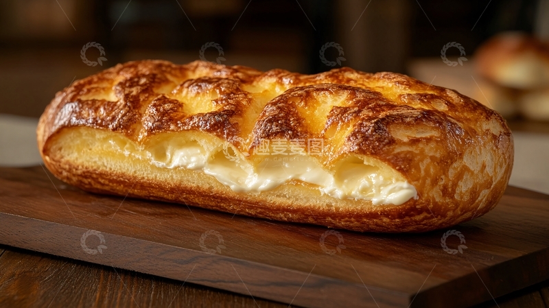 高清大图下载【趣麦麦图】烘焙食品烤箱面包1