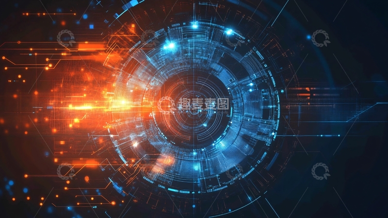 高清大图下载【趣麦麦图】科技圆形图