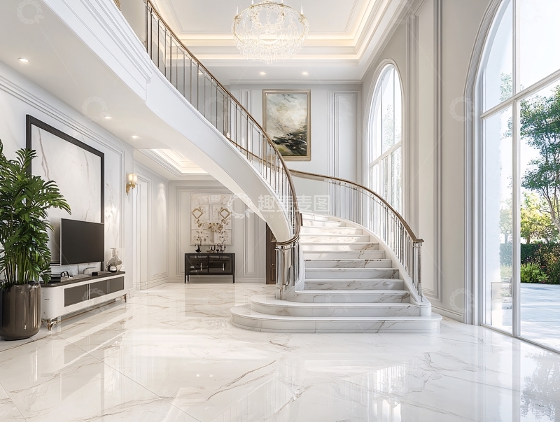 高清大图下载【趣麦麦图】复式大厅场景2