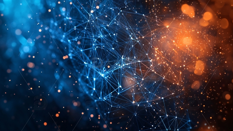 高清大图下载【趣麦麦图】科技网络背景