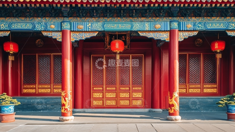 高清大图下载【趣麦麦图】京城宫殿王府衙门