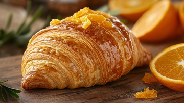 咸蛋流心牛角包1