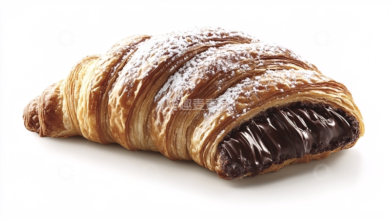 高清大图下载【趣麦麦图】巧克力牛角包