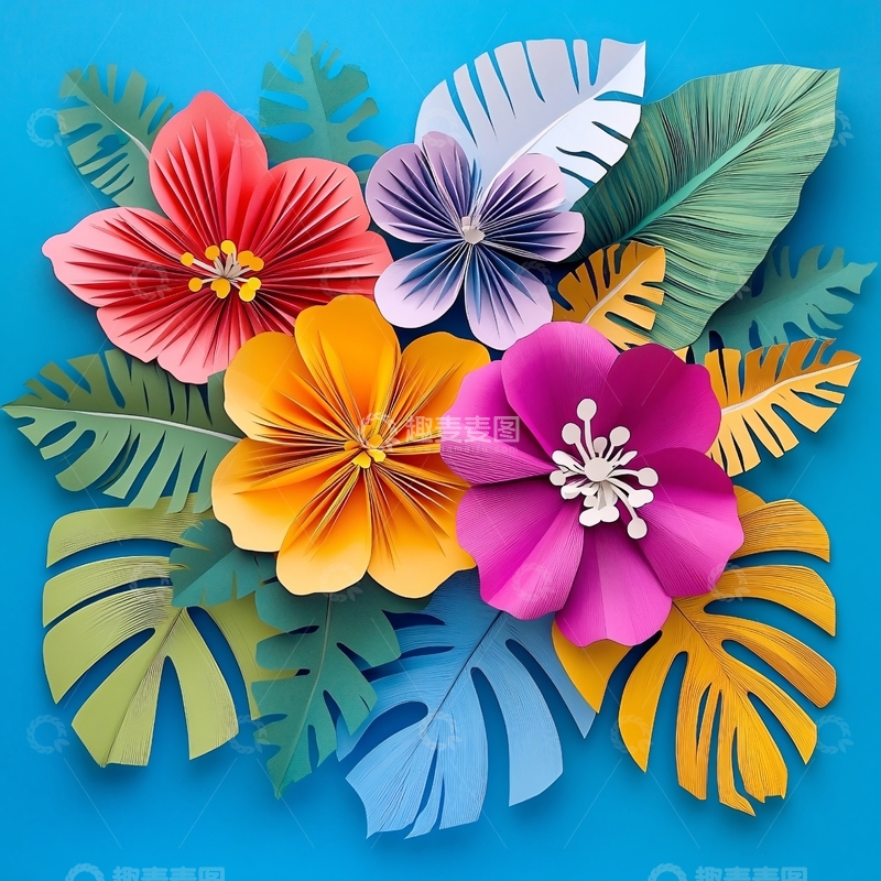 高清大图下载【趣麦麦图】纸艺花设计1