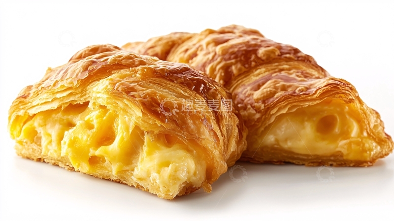 高清大图下载【趣麦麦图】奶酪牛角酥