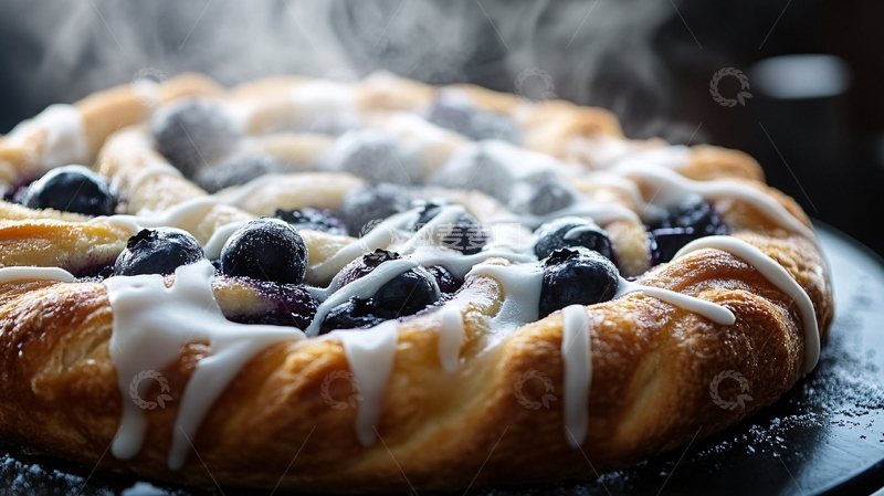 高清大图下载【趣麦麦图】蓝莓新鲜水果酥6