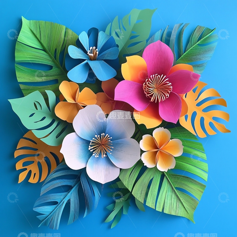 高清大图下载【趣麦麦图】纸艺花设计3
