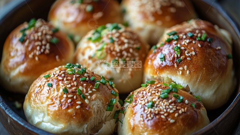 高清大图下载【趣麦麦图】金丝烧饼