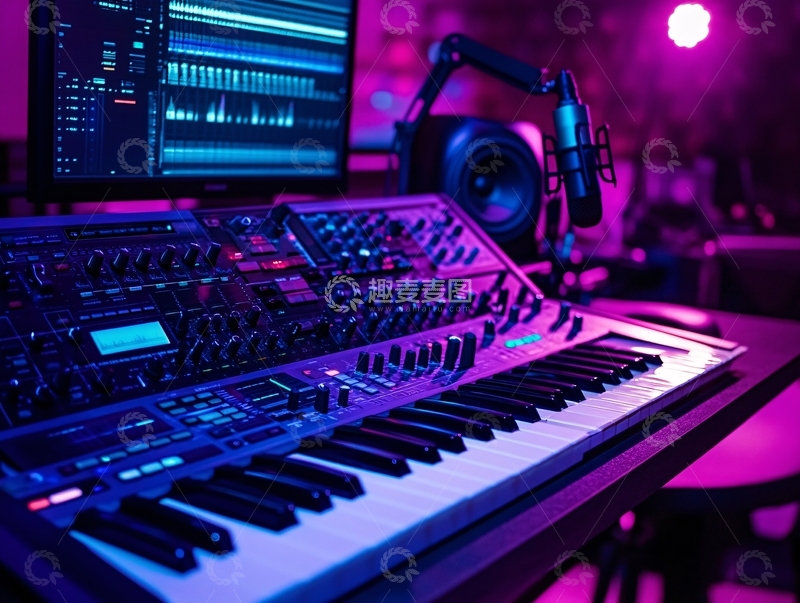 高清大图下载【趣麦麦图】音乐制作工作站