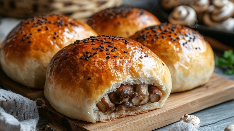 高清大图下载【趣麦麦图】红豆面包图片