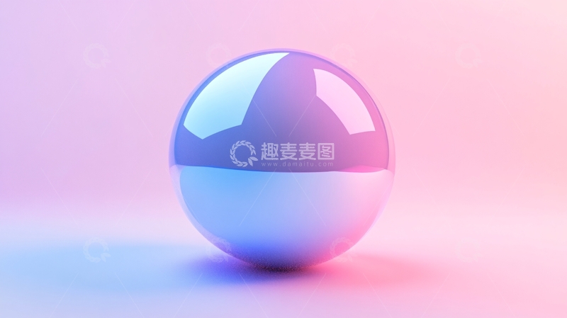 高清大图下载【趣麦麦图】粉蓝球体