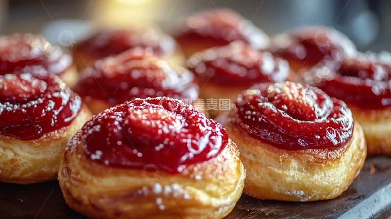 高清大图下载【趣麦麦图】草莓起酥4