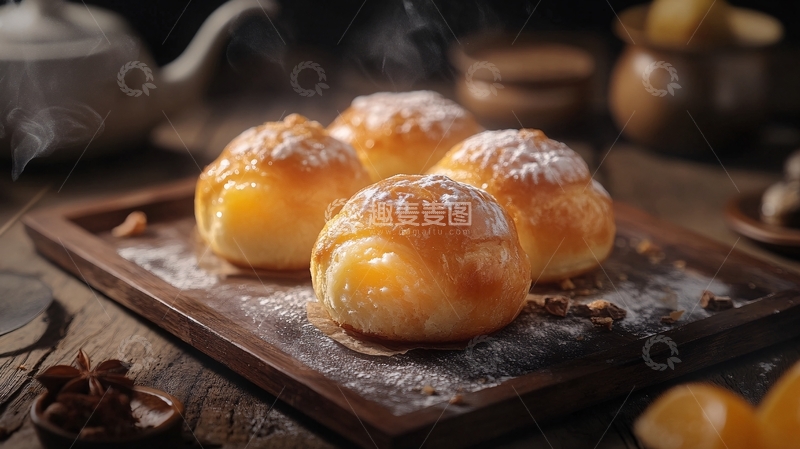 高清大图下载【趣麦麦图】高清蛋黄酥1