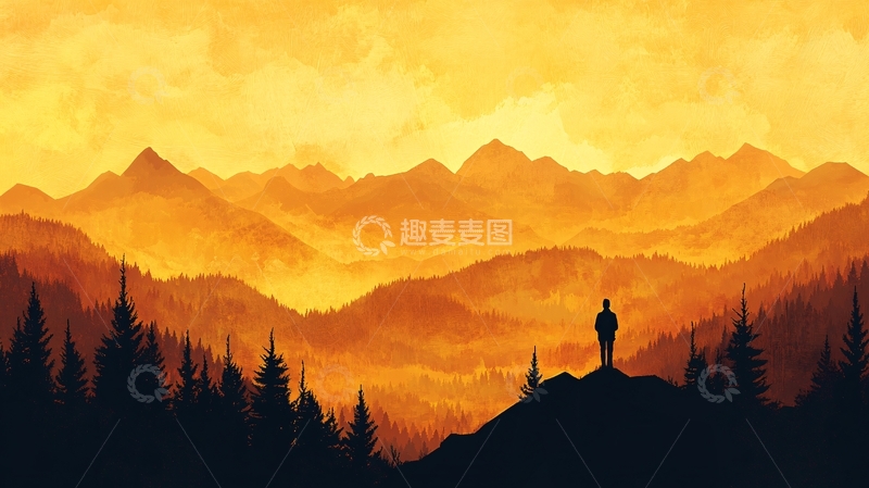 高清大图下载【趣麦麦图】-巨幅山景