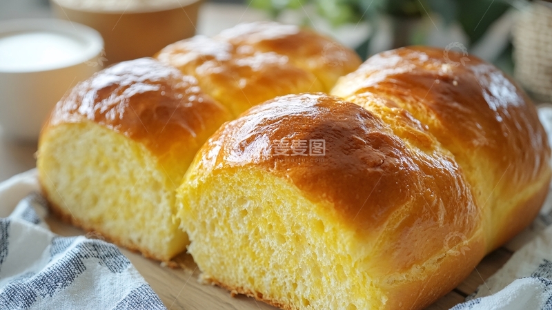 高清大图下载【趣麦麦图】练乳面包